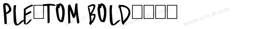 PLE_Tom Bold字体转换